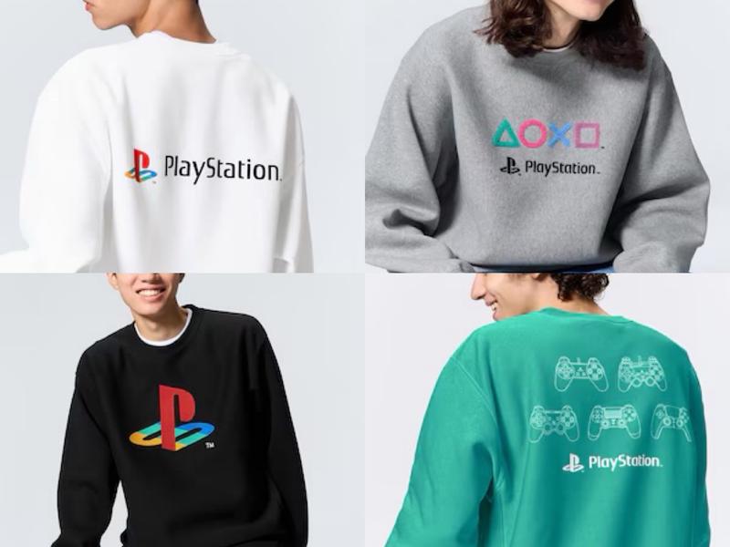プレステ30周年アイテムがGUから。ポップなカラーリングのロゴが主役級