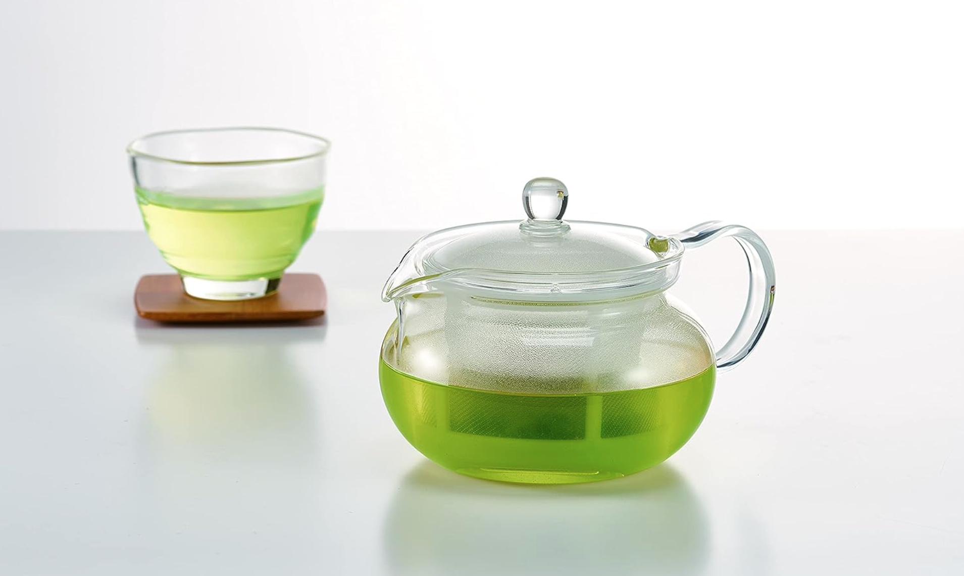 手持ちの急須をアップデート。お�茶の色が見えるっていいね