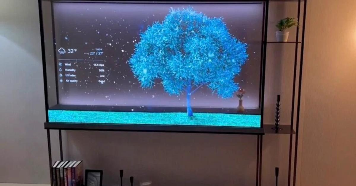 Kitschi Living Systems テレビ本体 透明な青 その価格900万円。LGの“スケスケテレビ”が本当に発売されるって