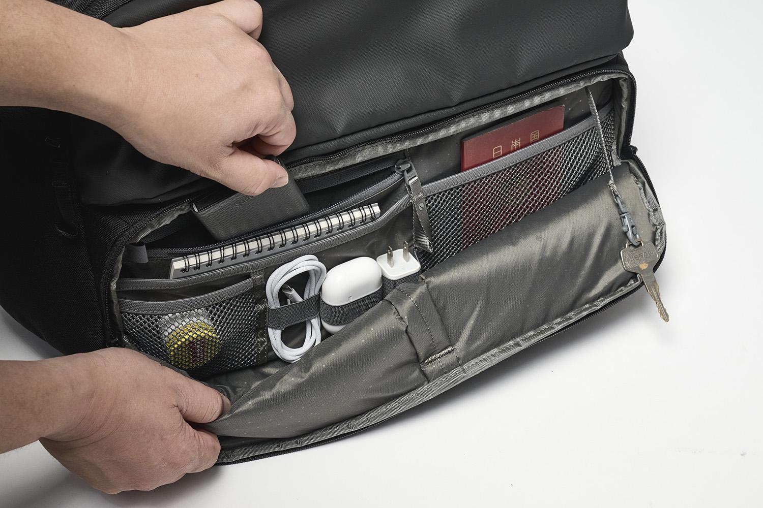 収納アイテムが迷子にならない。出張や旅行時のバッグ、最適解の有力