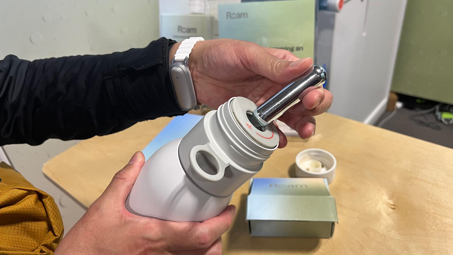 CO2カートリッジ装填、どこでも炭酸水…完成ッ！ #CES2025