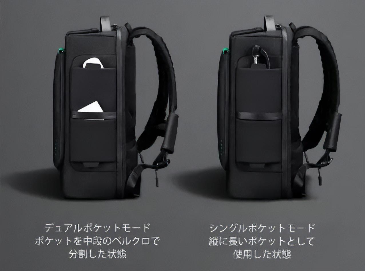 ガジェット用マンションみたい。33ポケットで収納上手な防犯バッグ