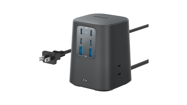 140W 充電ステーション 9台同時 PD100W対応 9台同時充電OKのAnker充電ステーション。ケーブル混乱回避で