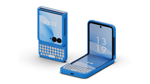 Motorola Razr Clicks keyboard キーボード ケース Motorola Razrにキーボードを追加するふたつ折りケース