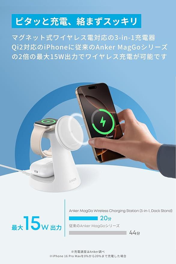 ごちゃつくデスクは見たくない…。Ankerのワイヤレス充電ステーションで