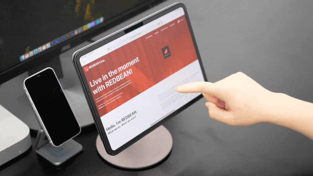 iPadを置いたら充電開始。USB-Cポートもフリーになる「REDBEAN