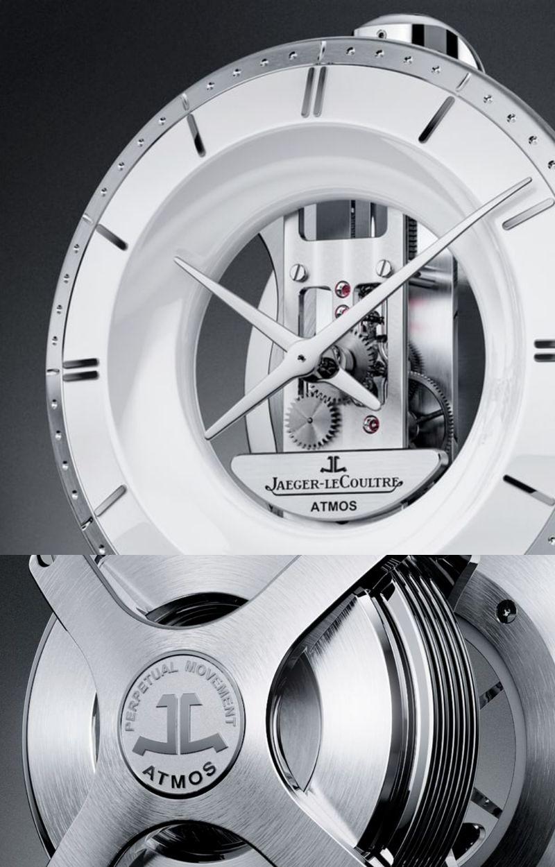 Jaeger-LeCoultre Atmos 置時計 半永久的に駆動。温度変化だけで動く電池不要の機械式置き時計