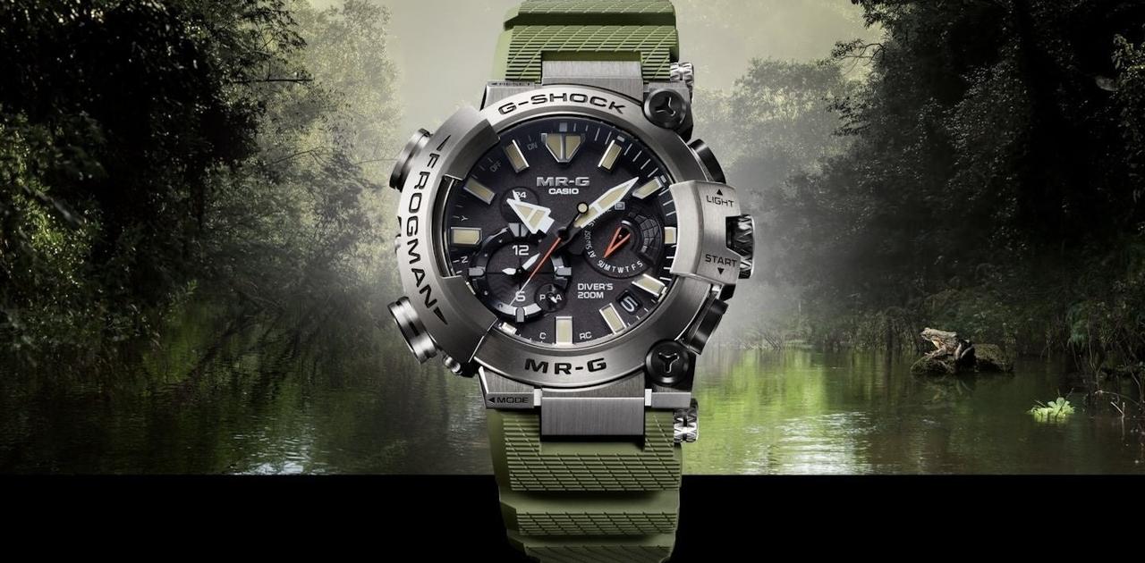 世界最大のカエルがモチーフ。G-SHOCK新作はカーキの渋いデザイン 