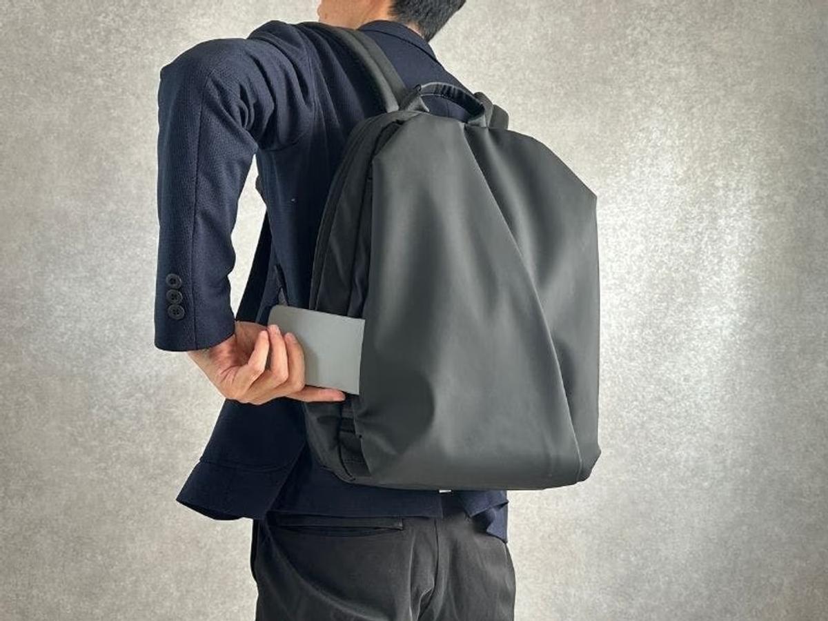 グレーオーバーサイズジャケット-QUICK PACK officer 13 リュック通勤 