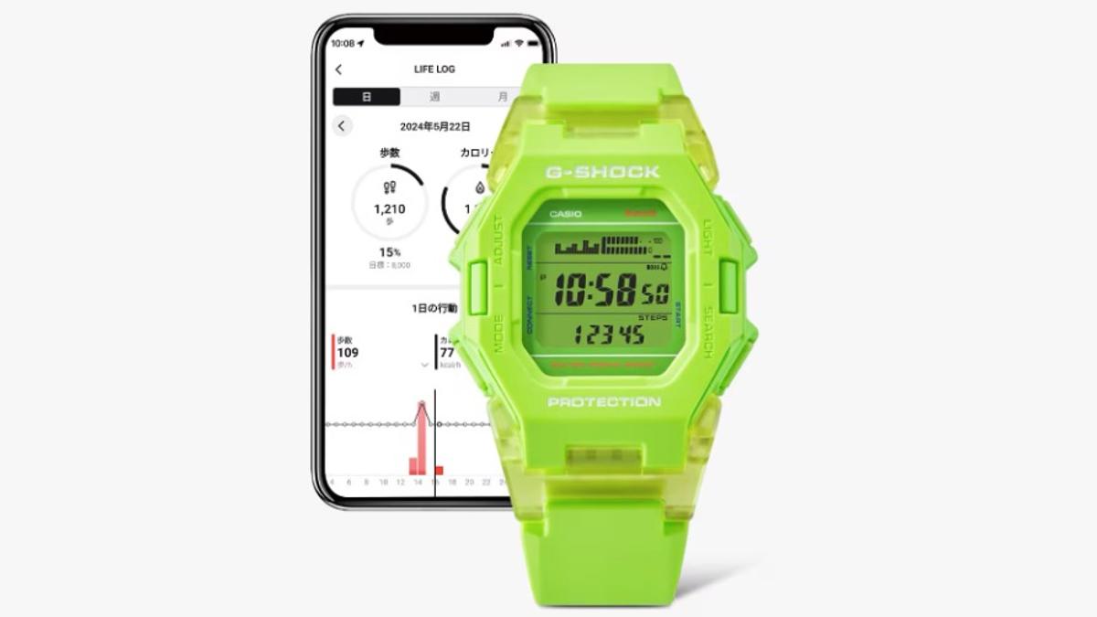 縦長コンパクト。G-SHOCKの新作はスマホ接続で健康の管理も 