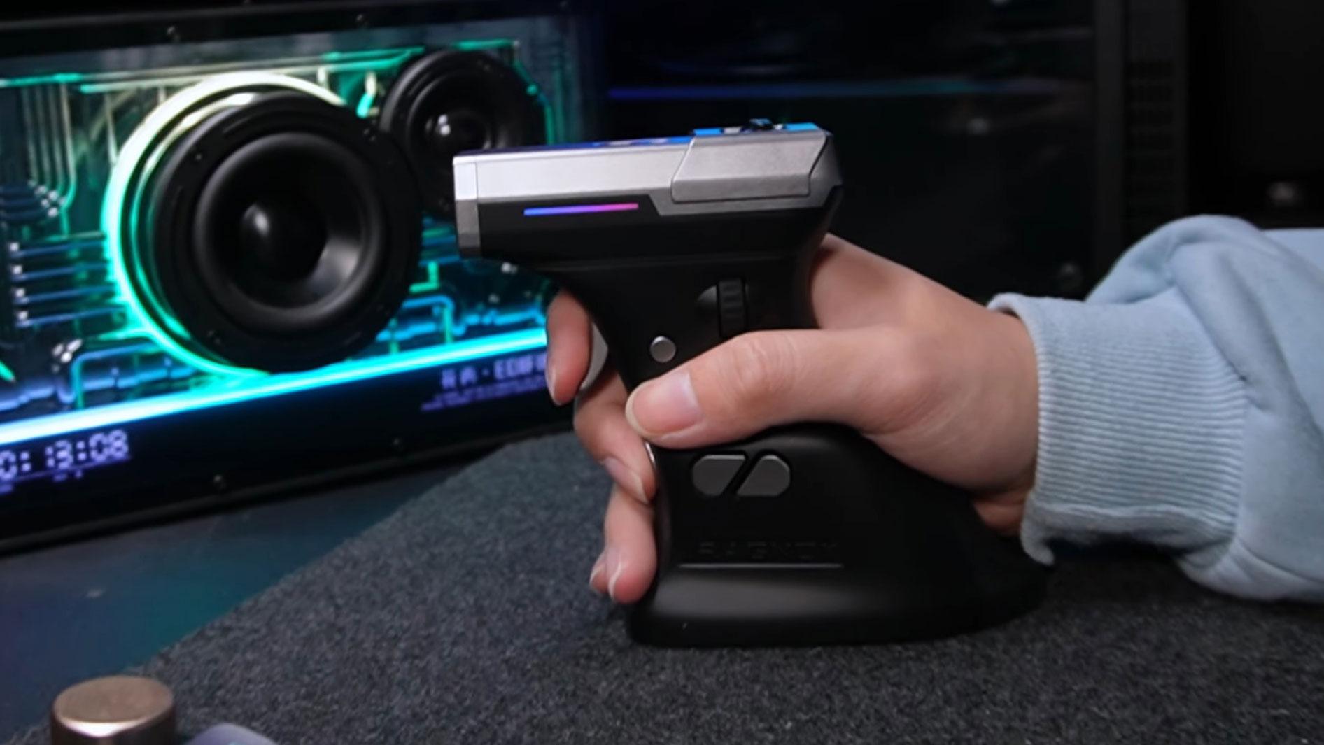 RAGNOK ErgoStrike7 ワイヤレストリガー型マウス ホワイト ErgoStrike7: Next-Gen FPS Gaming Mouse with Recoil