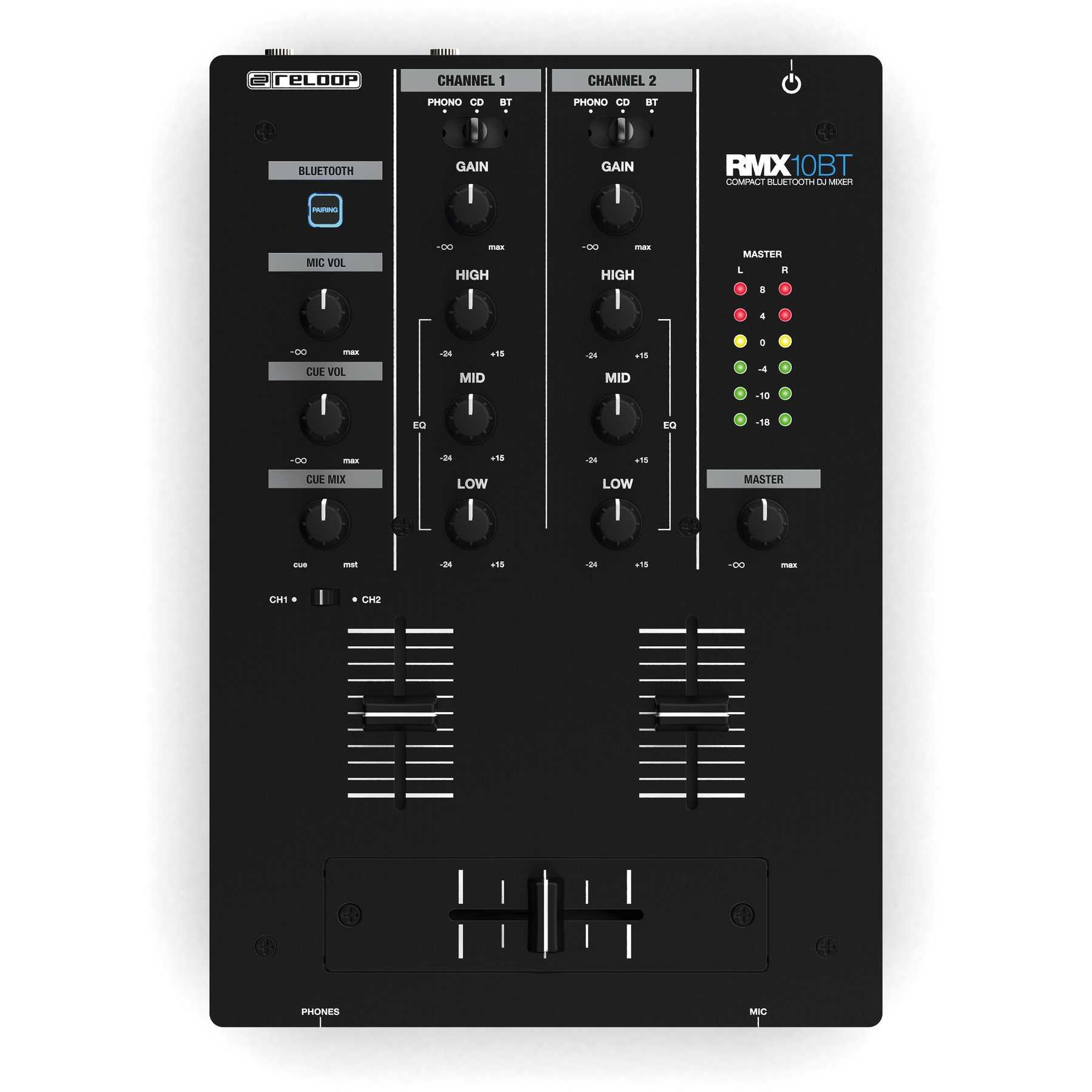 RMX-22i reloop DJミキサー　本体と電源コード Reloop RMX-22I 2-Channel MIDI Mixer | Guitar Center