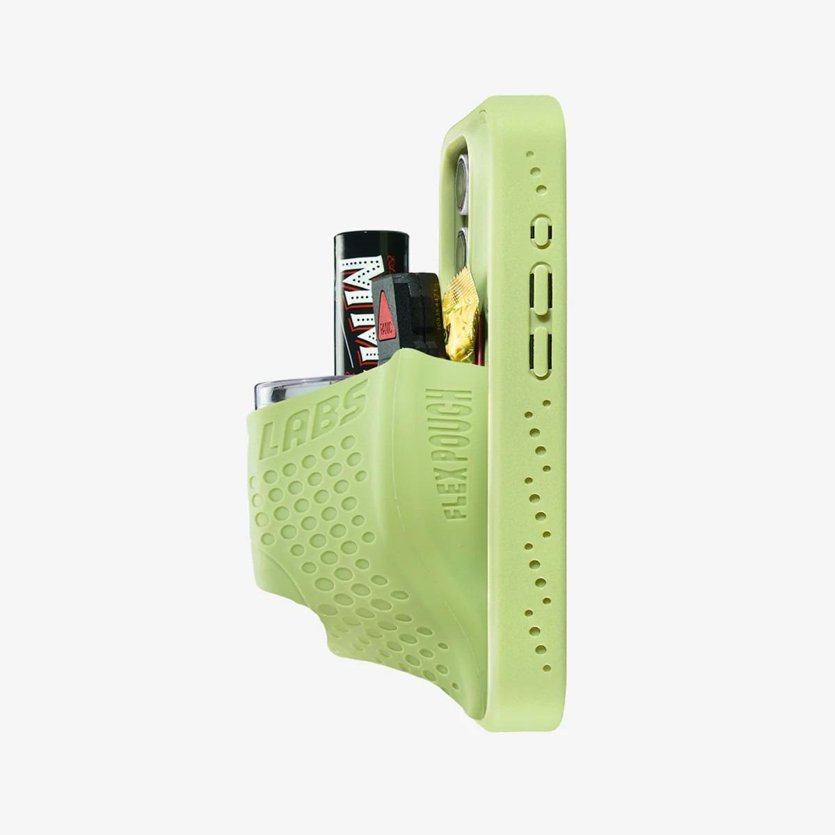 iPhoneアクセサリー NINJA LABS FLEX POUCH MATCHA iPhone16Pro Amazon.com: Ninja Labs Flex Pouch Phone Case (Stretches to