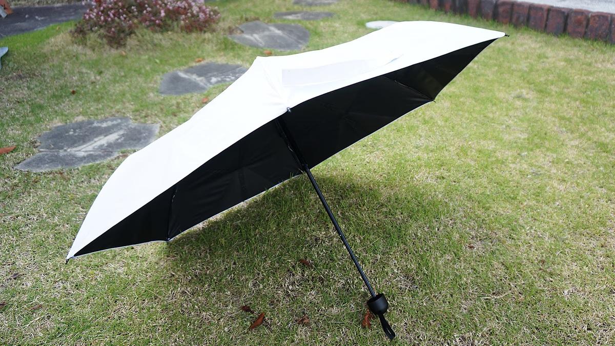 【新品未使用】nurenu-Q 雨も風も日差しにも強い 晴雨兼用 折りたたみ 傘の面倒0に挑戦】3秒で収納！ 雨も風も日差しにも強い 晴雨兼用