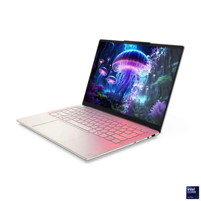 Lenovo_LNL_13_Lenovo_Yoga_Slim_7i_14_10_Seashell_OLEDAura_Front_left