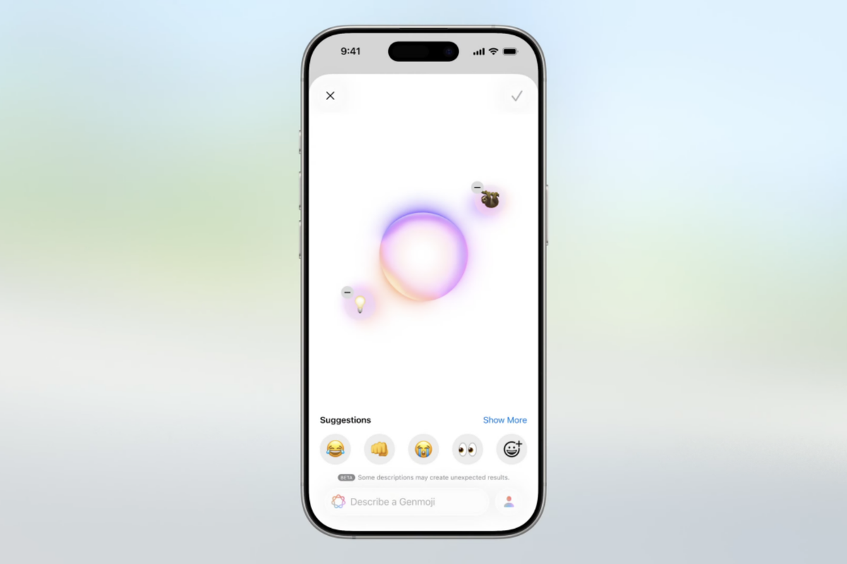 iPhoneで絵文字が無限に作れる。AIで絵文字を自作する「Genmoji