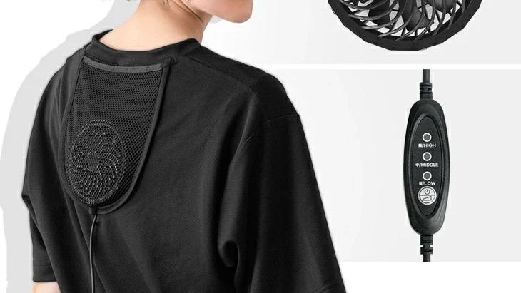 ハンズフリーで背中が涼しい着る扇風機。ファン付きで3,999円はコスパよし