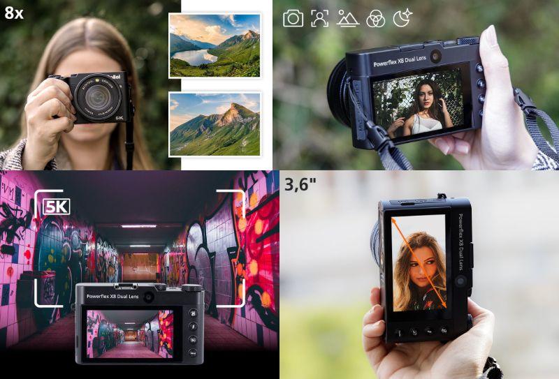 実はカメラが2つ。何気に自撮りがしやすい｢ドイツの一眼レフ風デジカメ