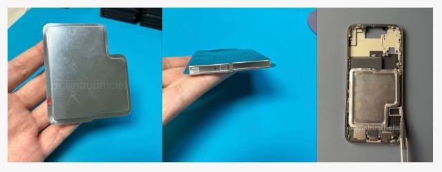 これがiPhone 17 Proのバッテリーらしい。金属ケースで強そうだ