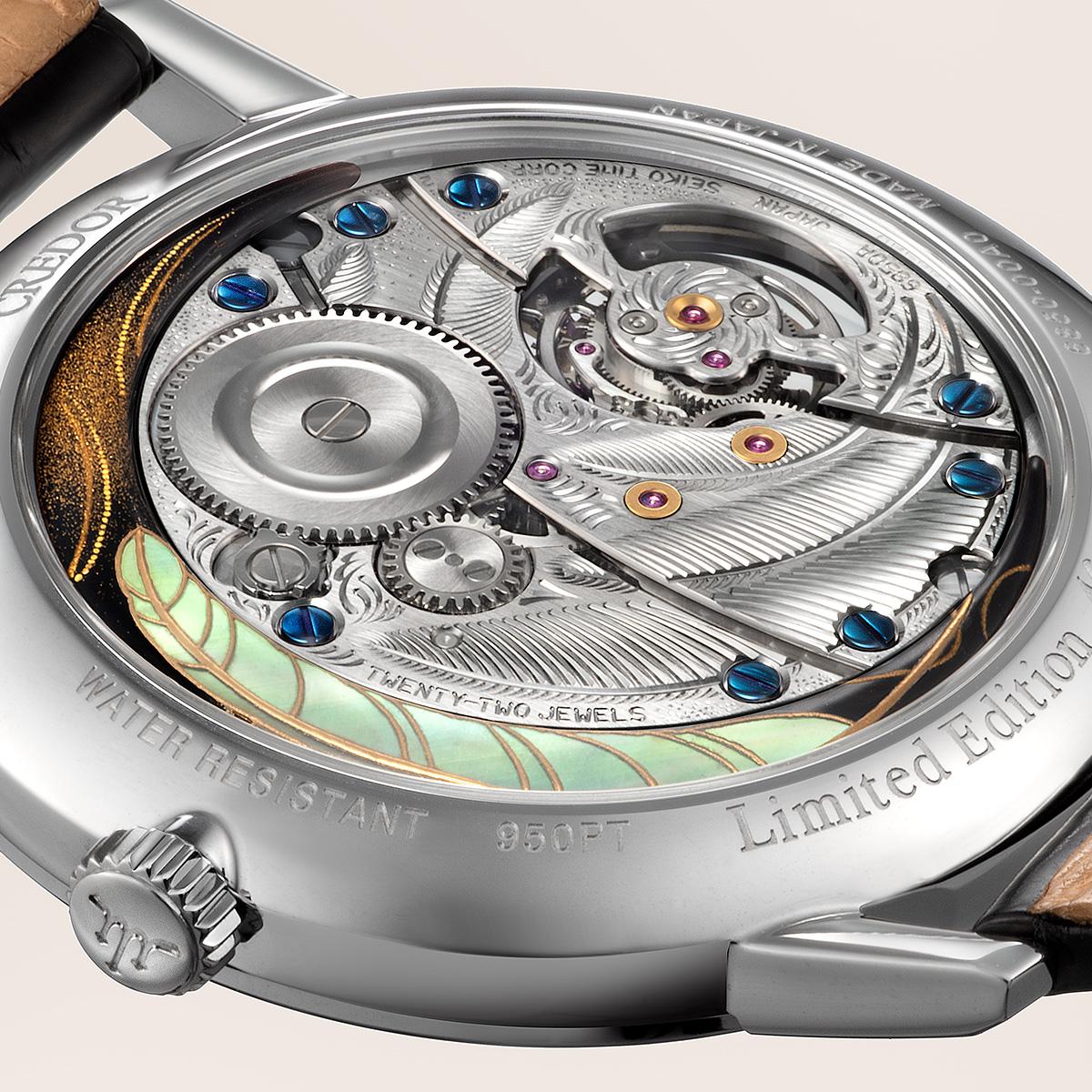 和の伝統工芸を盛り込んだクレドールの時計。お値段2500万円超え