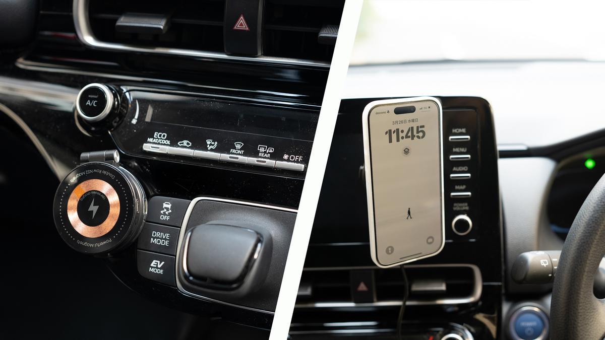スッと瞬間ホールド。真空＆無線充電ホルダーが愛車やデスクで想像以上に便利でした