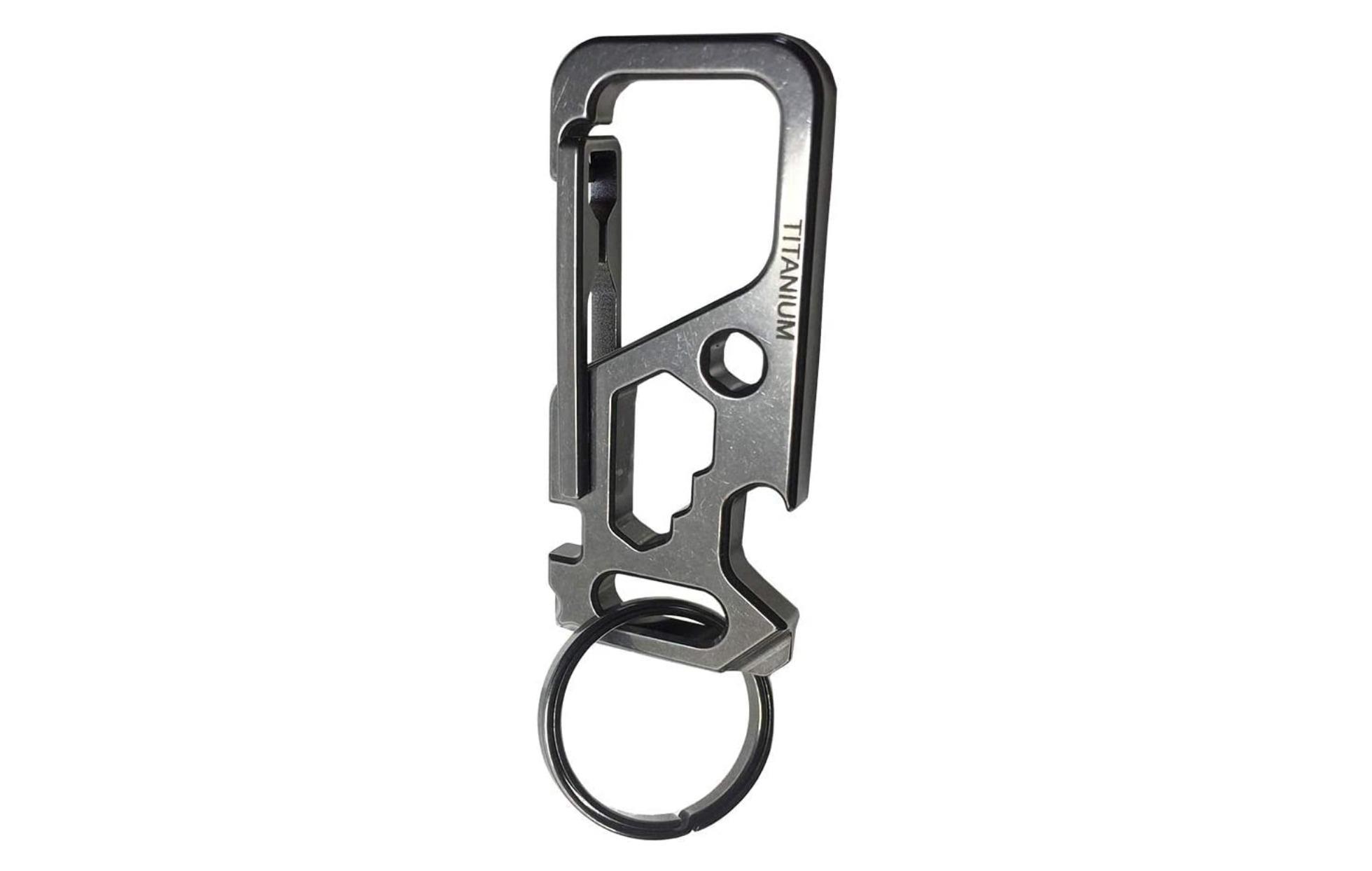AirTag専用カラビナ　ジェラルミン AirTag carabiner DURALUMIN（ジュラルミン）Matte Black