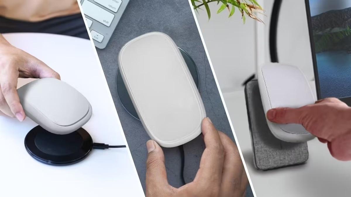 置くだけ充電で作業が途切れない。ワイヤレス充電対応のMagic Mouseケースyi-G Mouse