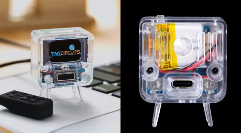 ミニマムすぎるレトロTV。指先サイズなのにリモコンも付属