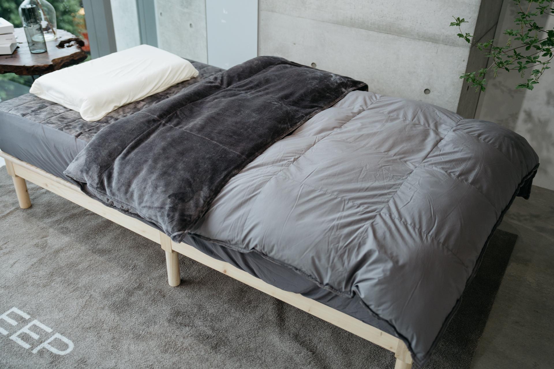 わたのかわりにテックがつまったお布団、とろけるようなかけ心地