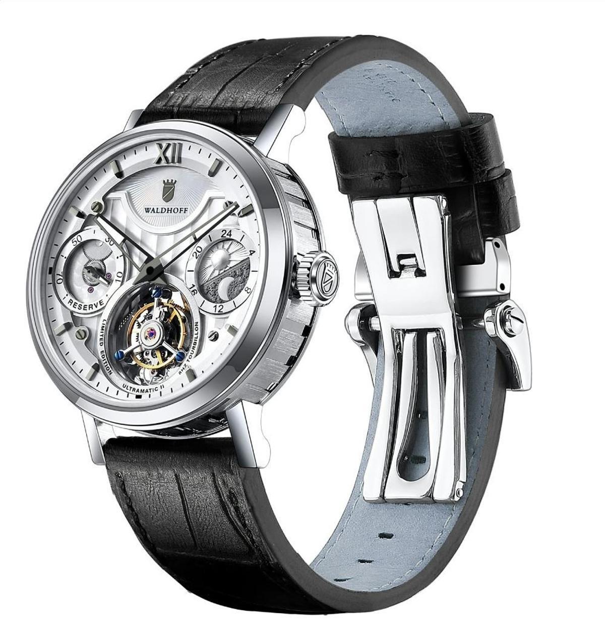 チタン×トゥールビヨンの贅沢仕様だけど手が届きます。ドイツ製