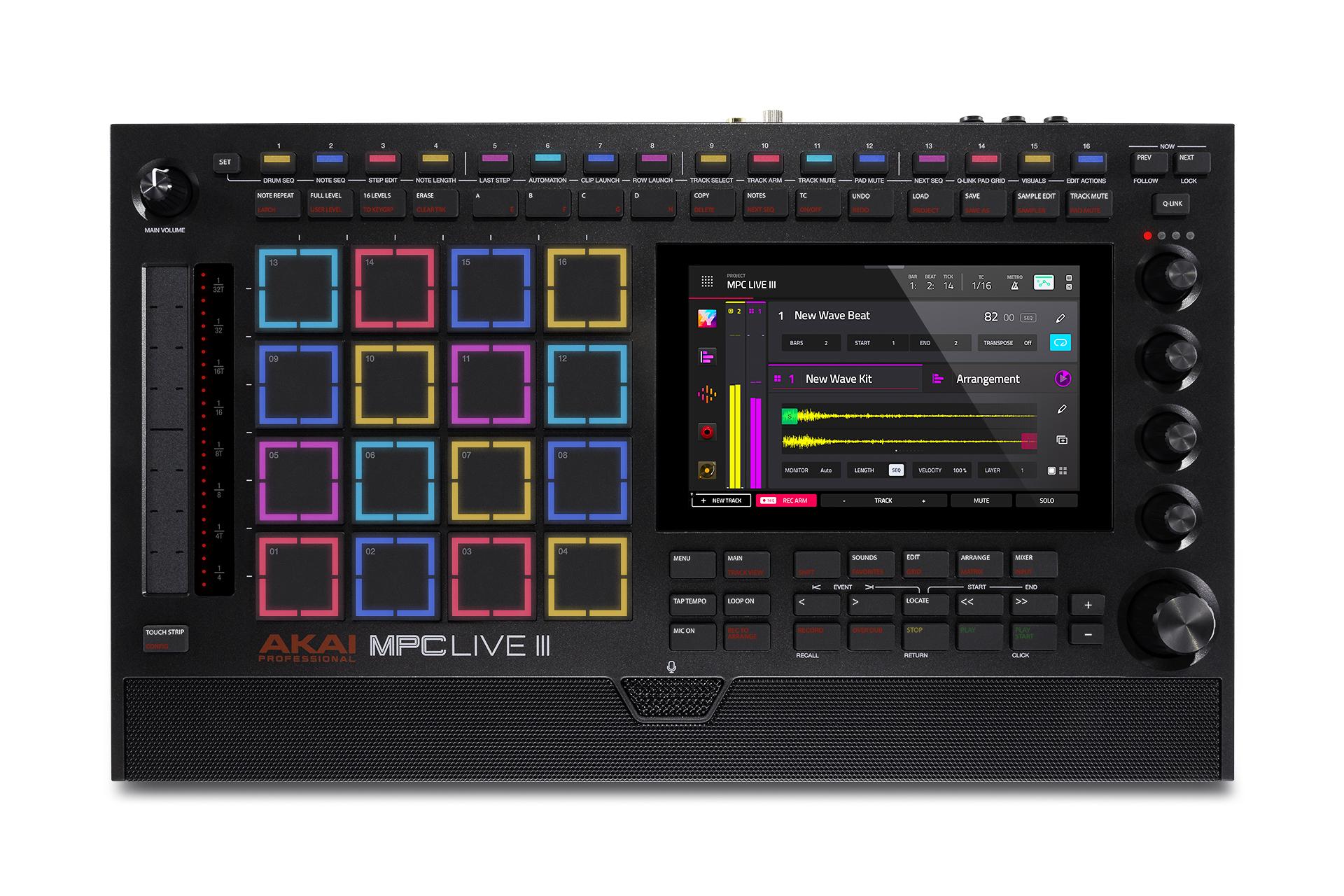 AKAI MPC LIVE 動作確認済 叩く｣からさらに進化。MPC LIVE IIIは｢触る｣ことで演奏を自由にする