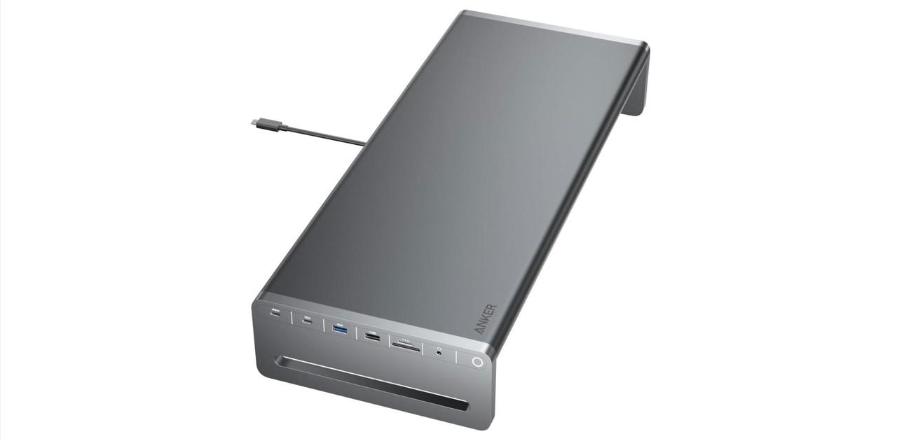 美品 Anker (10-in-1,モニタースタンド) 米Anker、USB-A/-Cポートや最大100W PD-IN、4K60Hz出力対応のHDMI