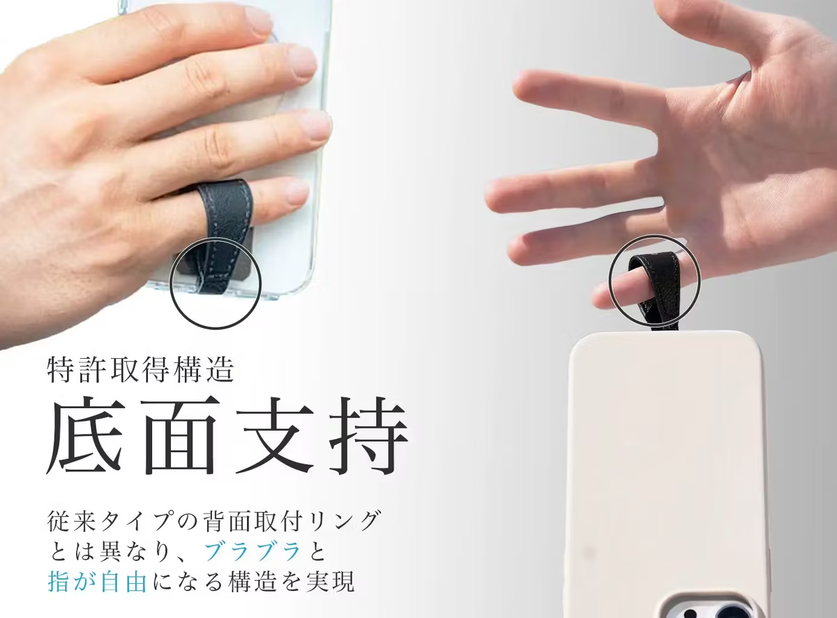 スマホを握らず支える「新発想スマホリング」で首と指の痛みにサヨナラ