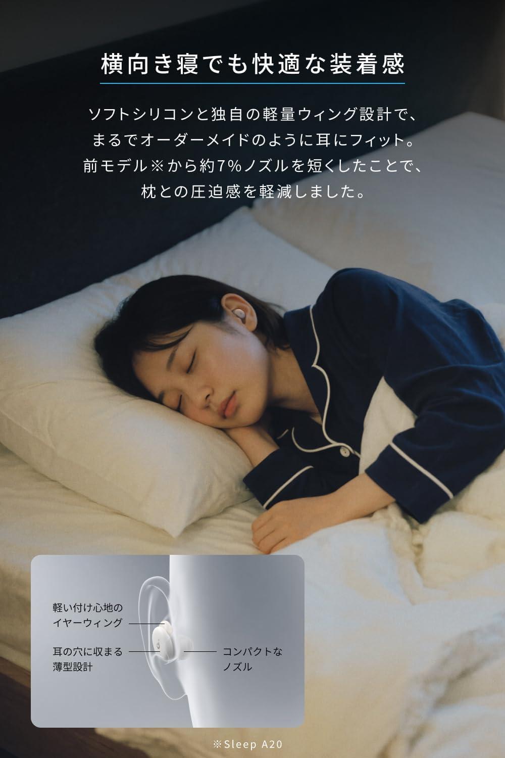 Ankerの寝ホンがすごい。これなら「一晩中つけてても痛くない説
