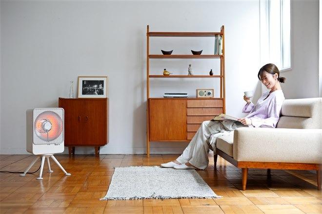 リフレクター搭載で暖かさ2倍！ インテリアに馴染むシロカのヒーター