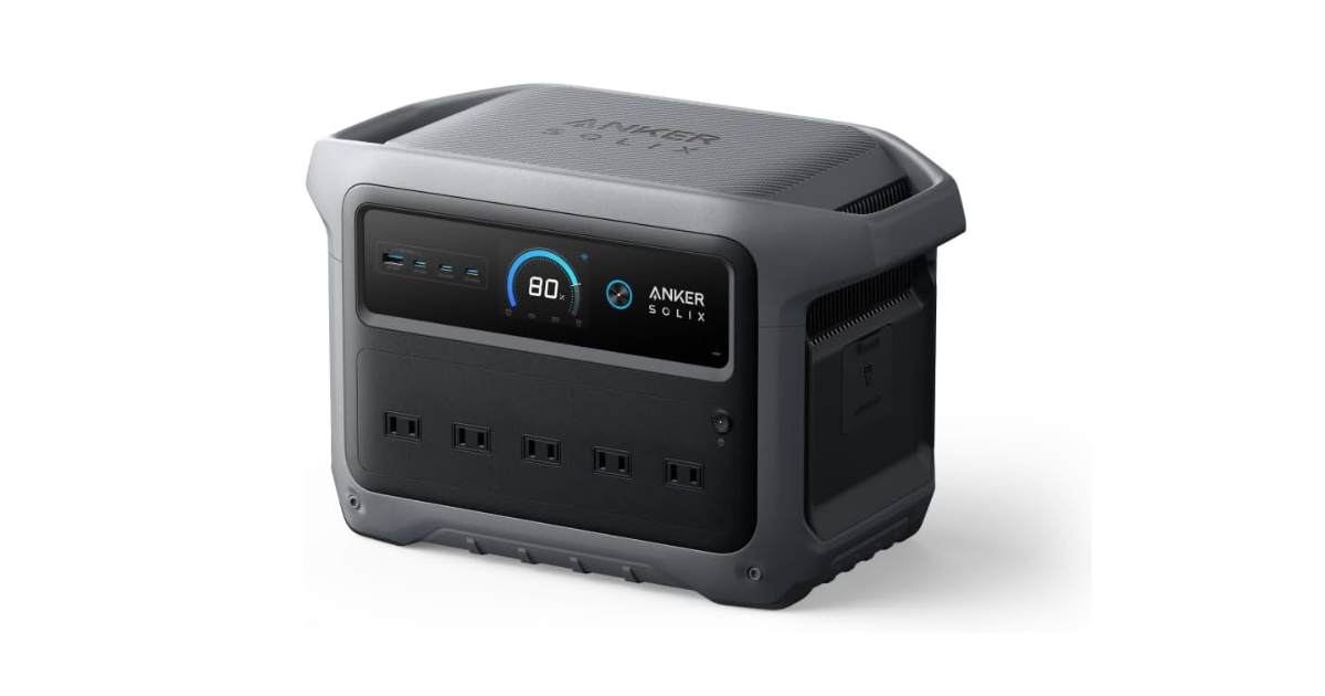 ANKER SOLIX ポータブル電源【地震対策】【防災グッズ】参考価格12万円 コンパクトなのに家電級。防災・アウトドアに最適なAnkerポータブル