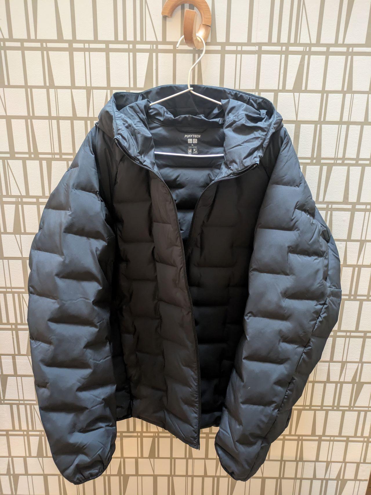 UNIQLO 軽量ダウン（パフテック）ジャケット ブラック/XL | ユニクロ 