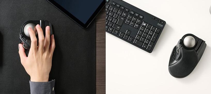 10個のボタン付き。大玉トラックボールを極めろ