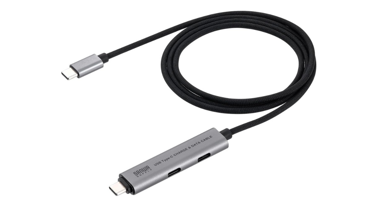 荷物が減る神アイテム。ハブ機能がついた魔法のUSB-Cケーブル