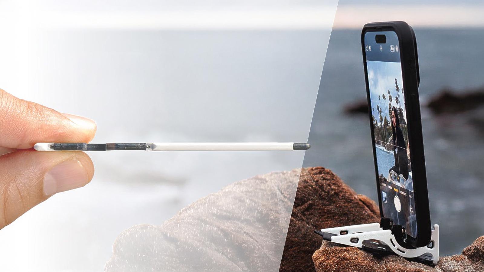 スマホをちょっと固定したいをサッと解決。財布に入る極小三脚がセール中