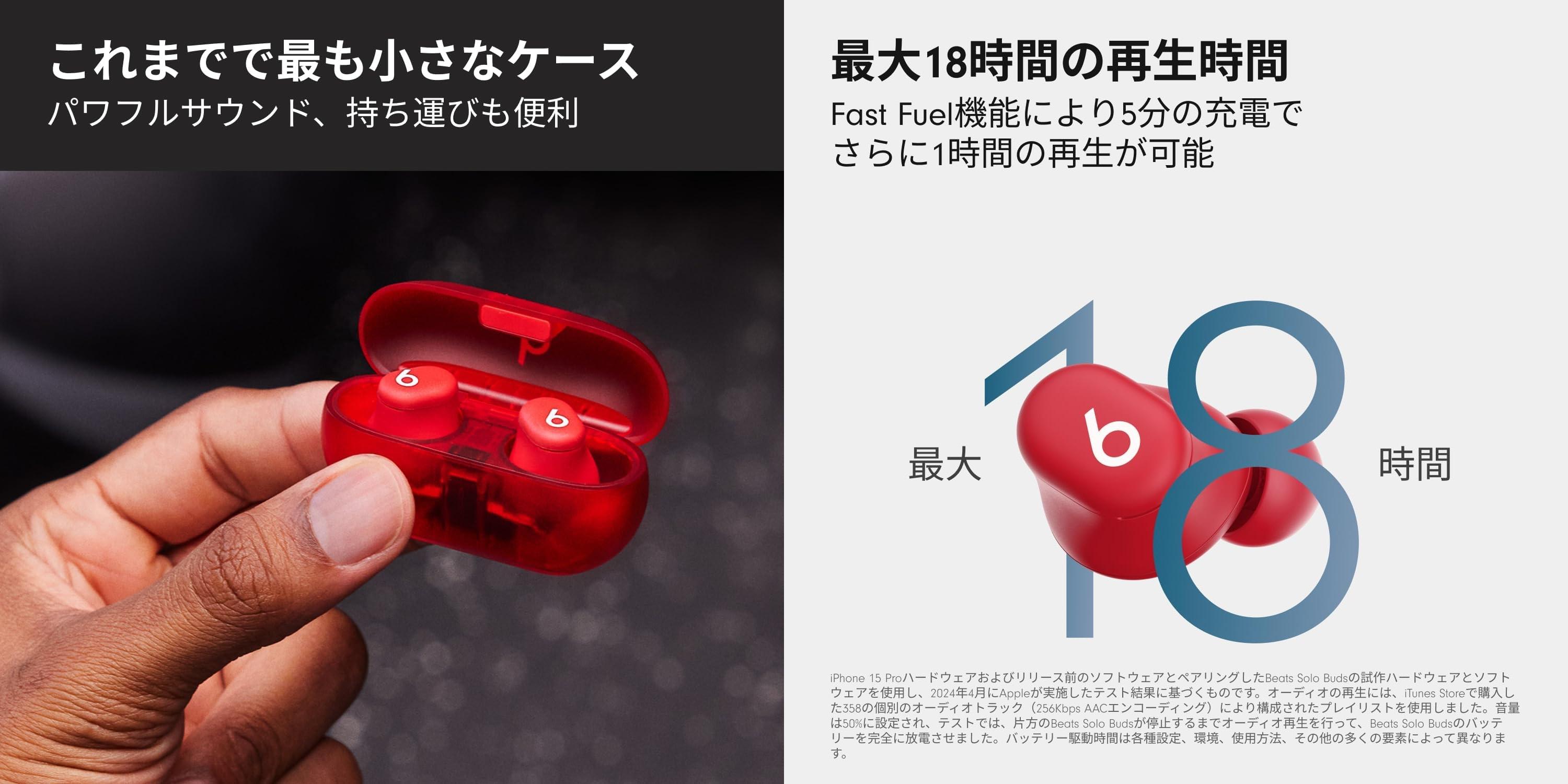荷物がコンパクトになる。「Beats Solo Buds」はそこがすごい