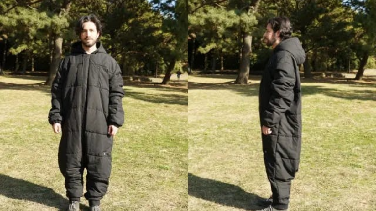 え、これ寝袋なの？ ヒーターまで付いてるし、着たまま普通に歩き回れるぞ。