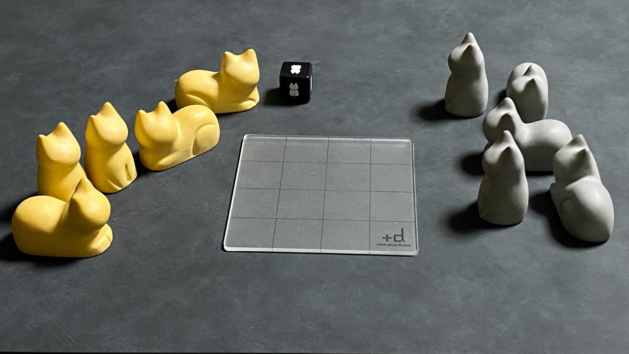 終わってみればネコがギュウギュウになるボードゲーム。勝っても負けてもほっこりする