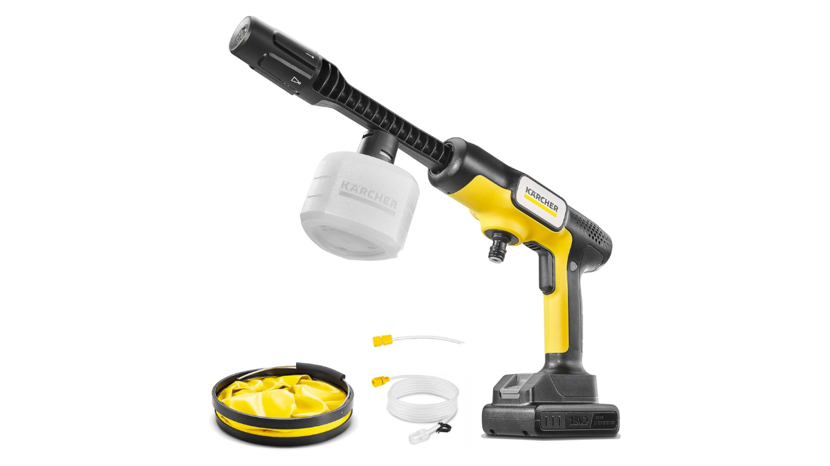 水道いらずで即キレイ。軽量“5in1”ケルヒャーがどこでも汚れを吹き飛ばす