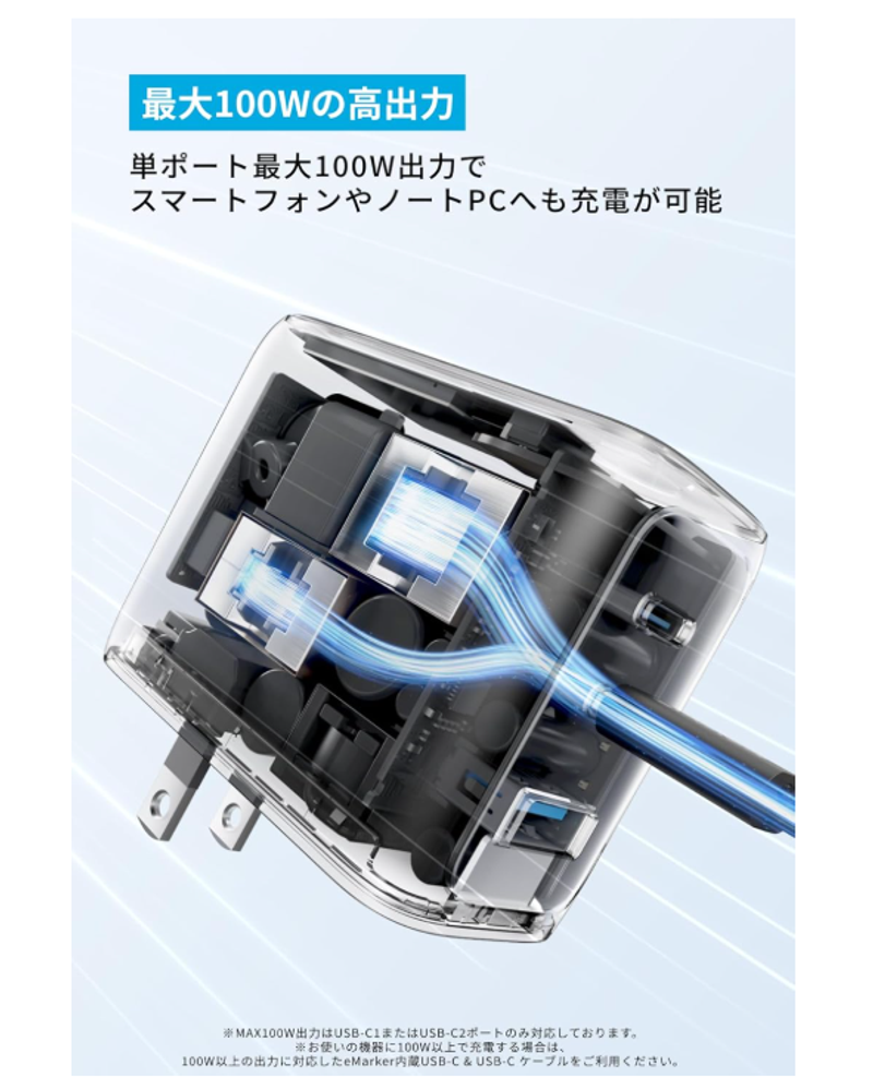 荷物ミニマム化」の最終兵器。Ankerの最新100W充電器がいきなり20%オフ