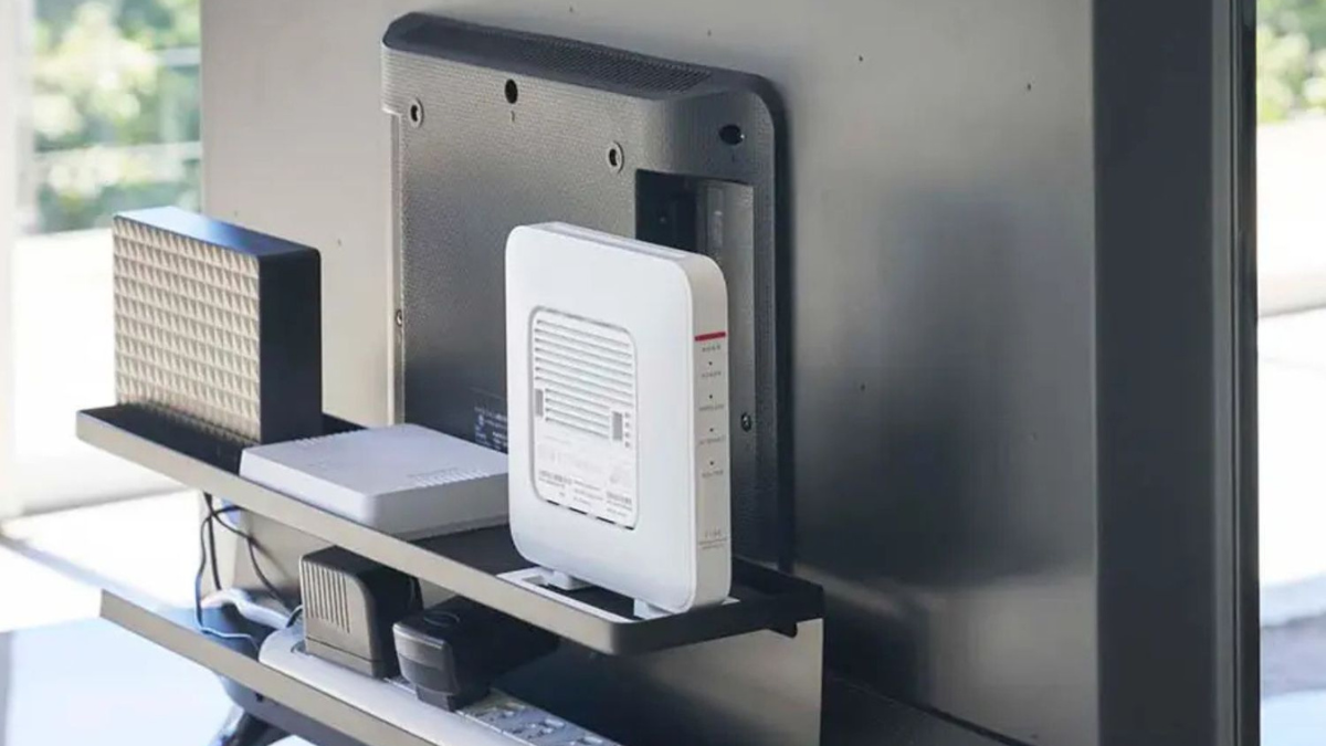 【テレビ台が垢抜け】ルーターもHDDも全部消えた。山崎実業の名品がお得に！