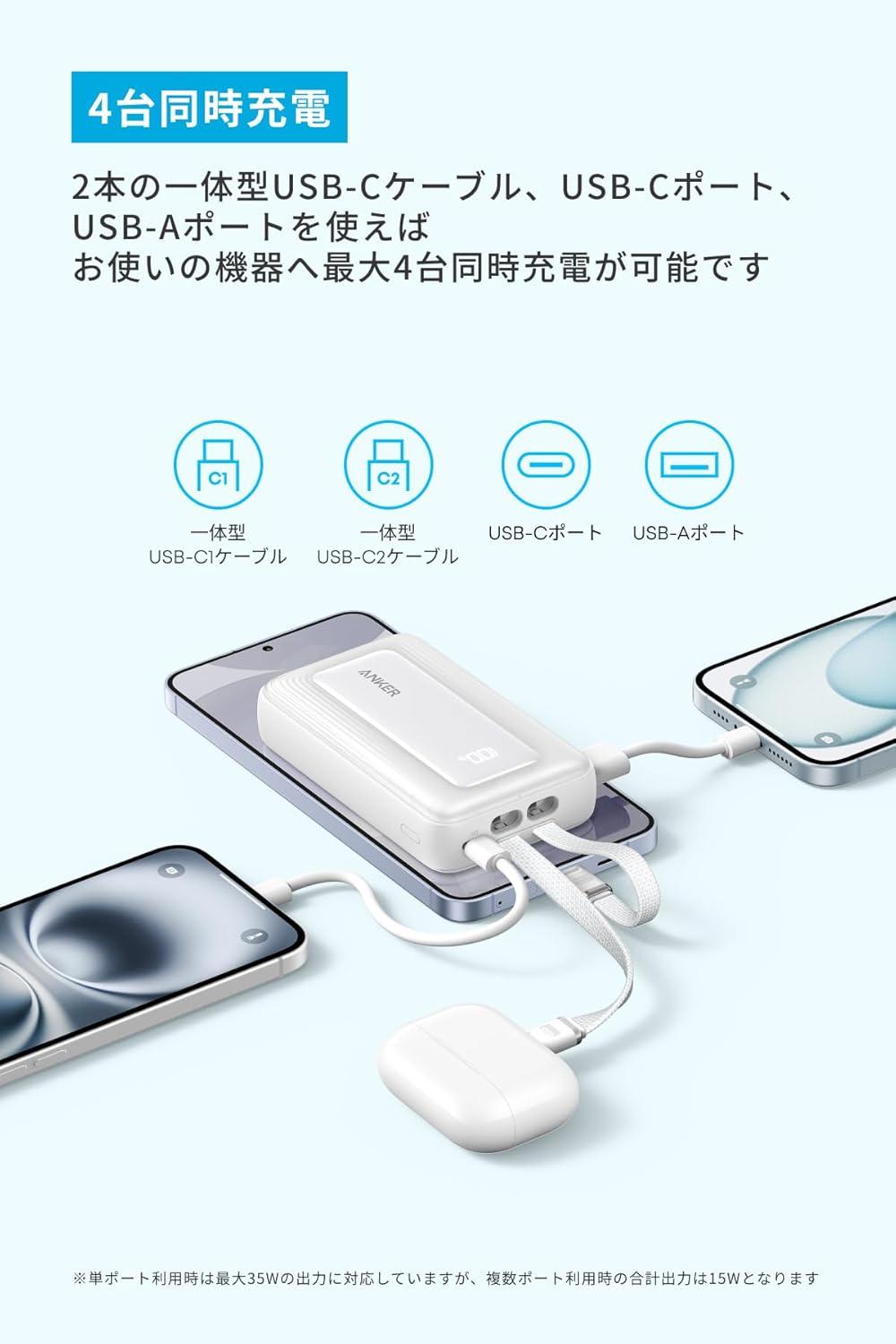 Ankerの「お出かけ充電」に最適解モバイルバッテリー、過去最安値だし