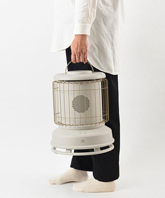 見た目からあったかぁい。 Brunoの360度全方位型ファンヒーター