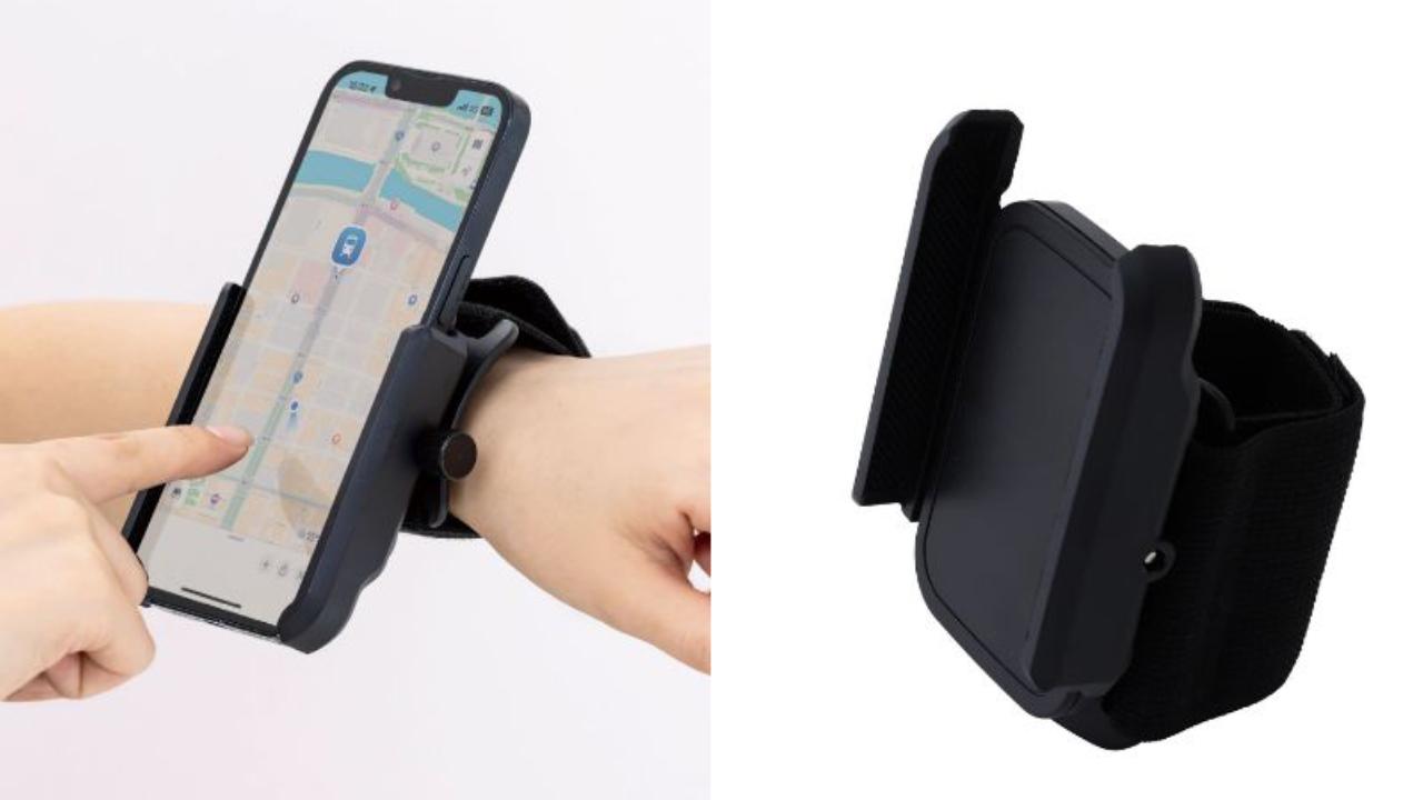 3COINSの手首スマホホルダーがクセ強め。ハンズフリーで両手が自由になる