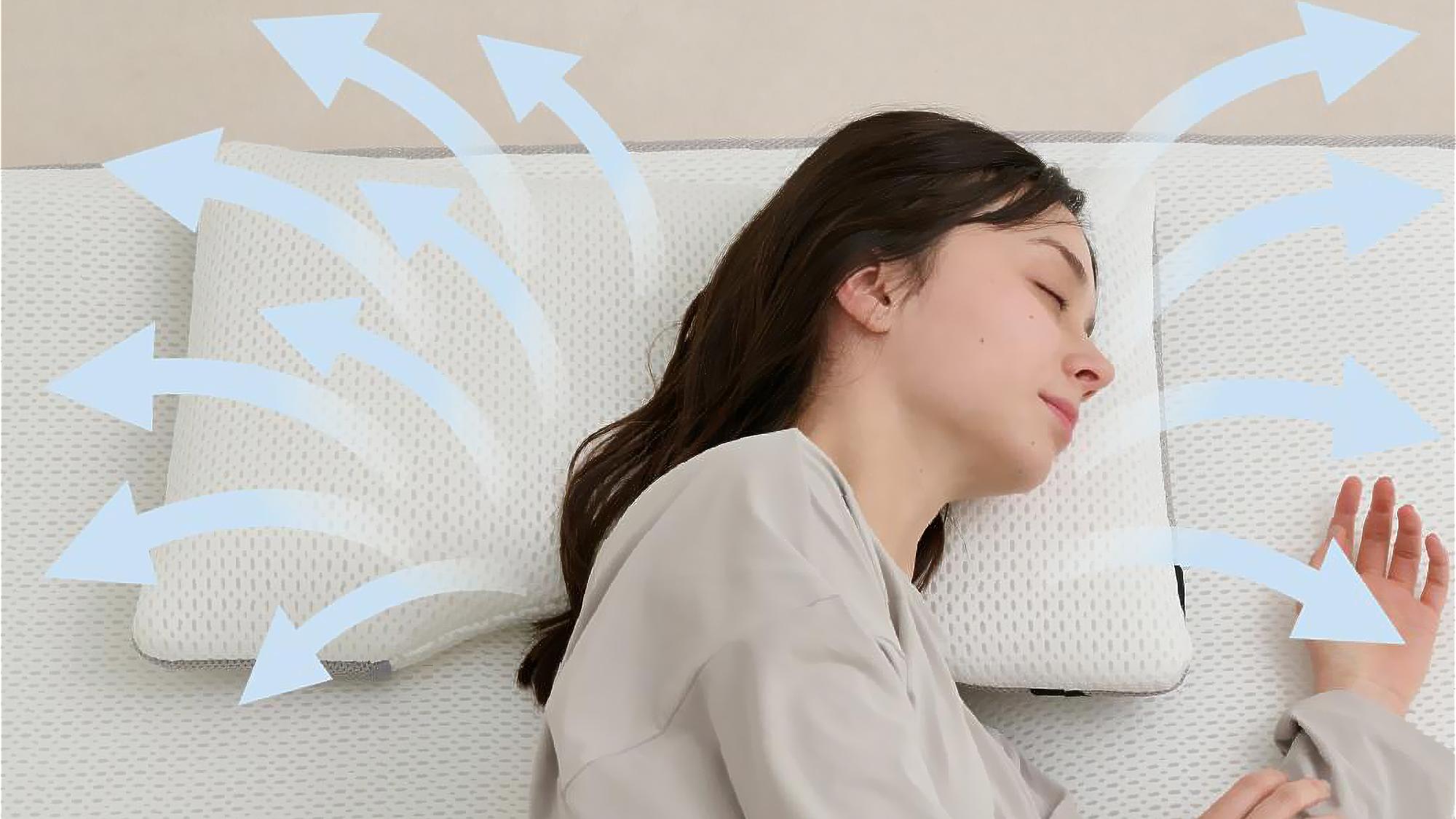 中身の95%は空気、だからムレません。自分好みに高さ調整もできる快適まくらがセール中